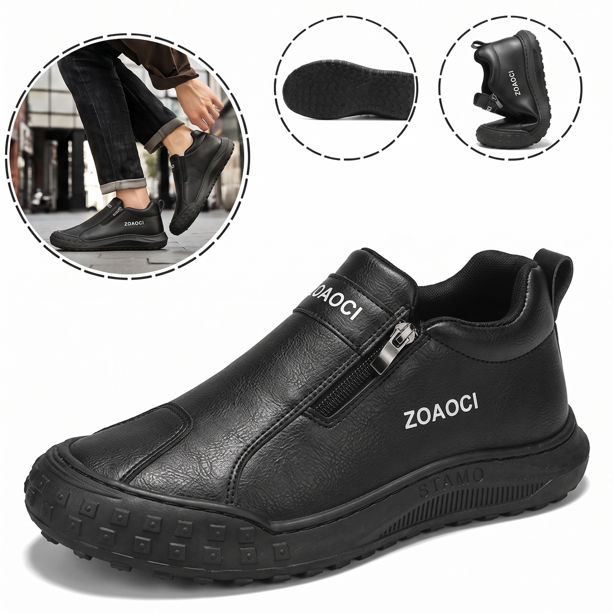 (🎉Ultimo giorno per approfittare dello sconto del 40%, non perdertelo!) 🐂Scarpe ortopediche da uomo, realizzate in pelle di vitello australiana👞 Pelle ✅Cucite a mano, supporto plantare: camminata comoda, allevia il dolore