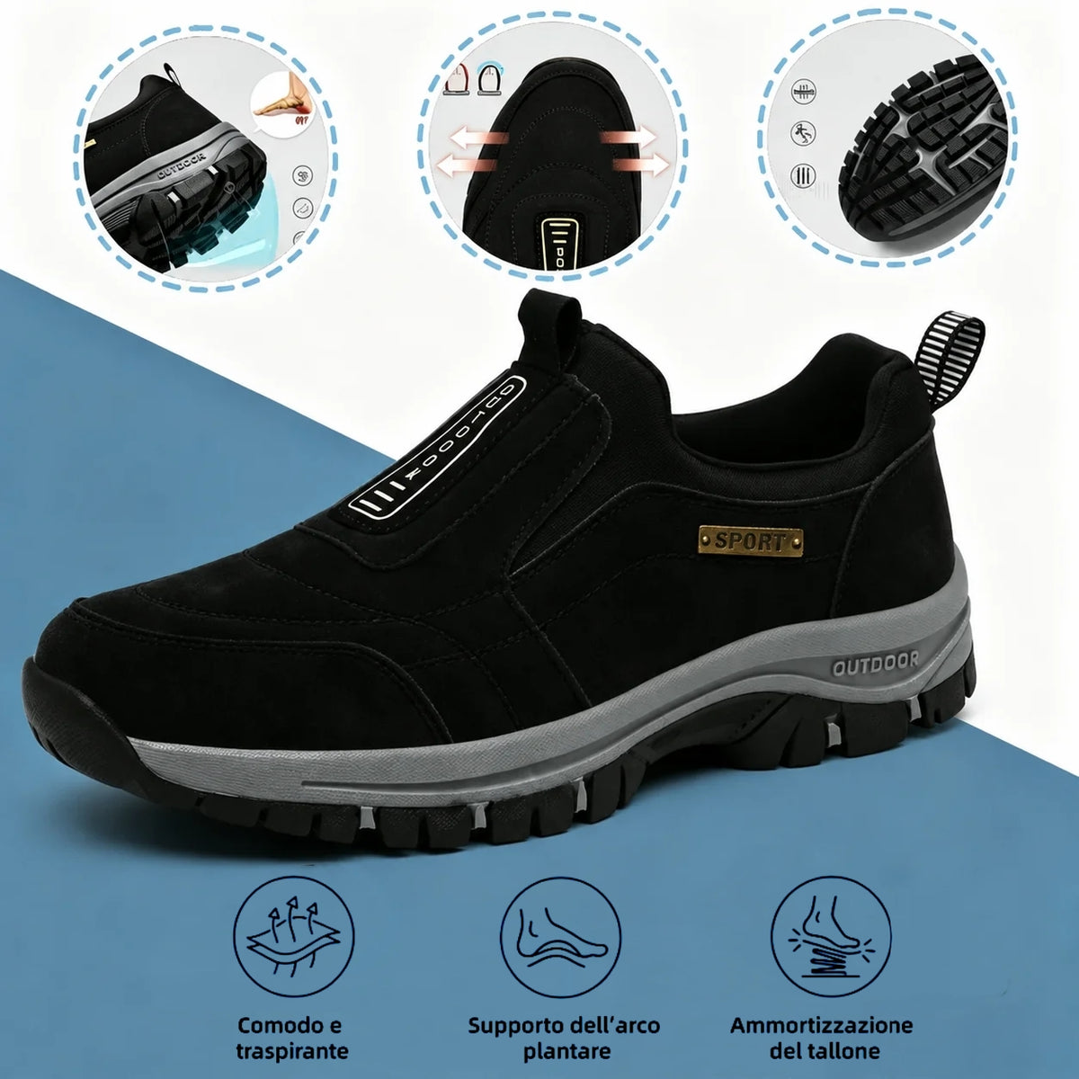 Ultimo giorno! Sconto del 70%! ✅ Scarpe ortopediche mediche progettate specificamente per chi soffre di problemi ai piedi, per alleviare il dolore alla schiena, alle articolazioni e ai piedi.