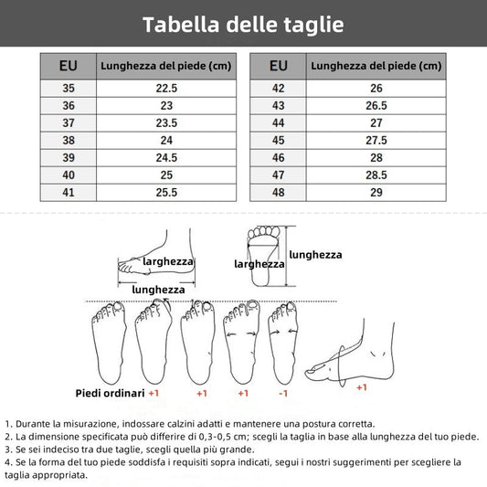⏰Sconto del 67%! Ultimo giorno! 👟 Queste scarpe sono perfette per le attività che durano tutto il giorno. Il design con supporto dell'arco plantare riduce efficacemente l'affaticamento.