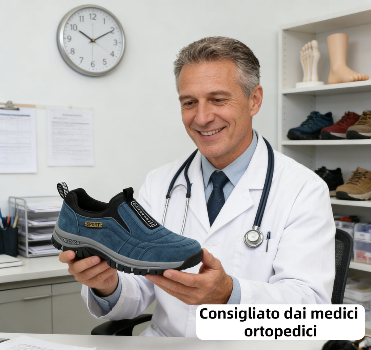 Ultimo giorno! Sconto del 70%! ✅ Scarpe ortopediche mediche progettate specificamente per chi soffre di problemi ai piedi, per alleviare il dolore alla schiena, alle articolazioni e ai piedi.