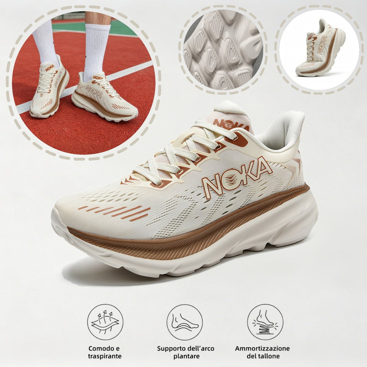 ⏰Sconto del 67%! Ultimo giorno! 👟 Queste scarpe sono perfette per le attività che durano tutto il giorno. Il design con supporto dell'arco plantare riduce efficacemente l'affaticamento.