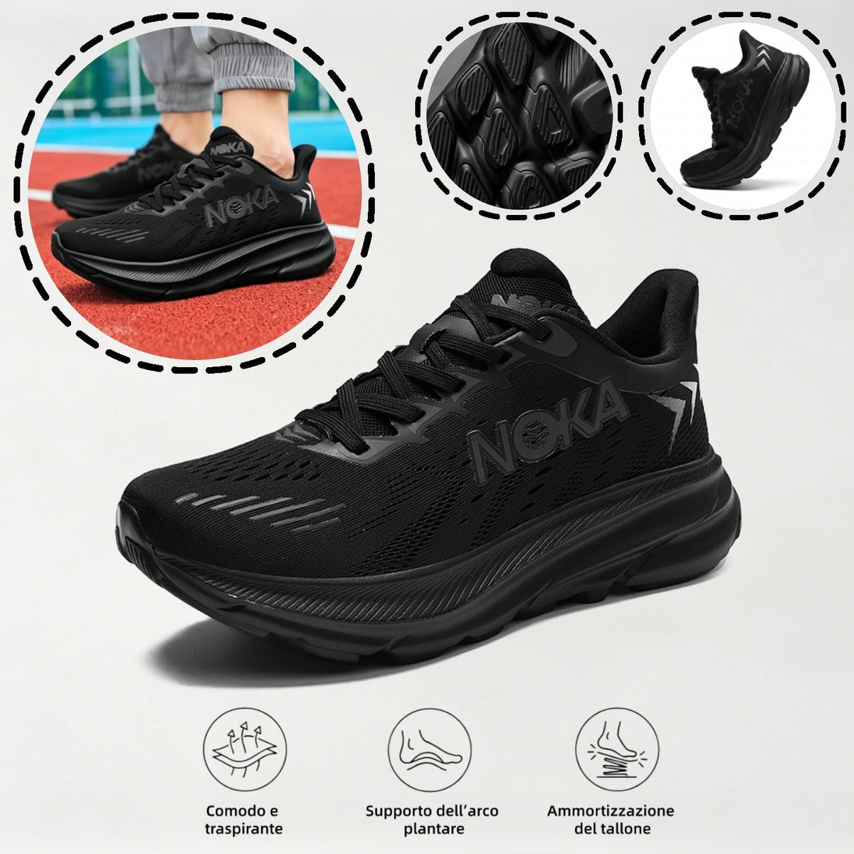 ⏰Sconto del 67%! Ultimo giorno! 👟 Queste scarpe sono perfette per le attività che durano tutto il giorno. Il design con supporto dell'arco plantare riduce efficacemente l'affaticamento.