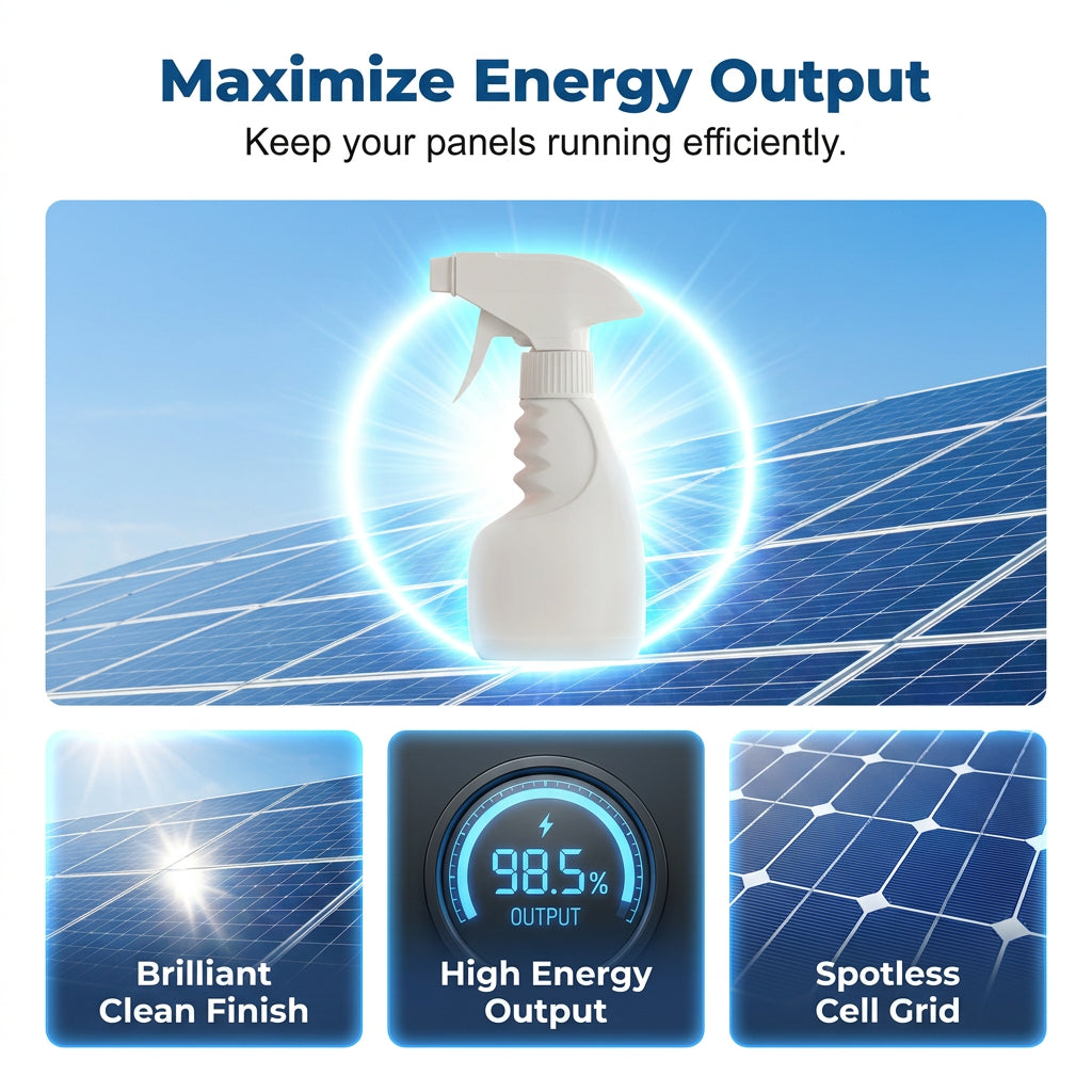 Szybkie usuwanie zanieczyszczeń paneli | SOLARSHIELD