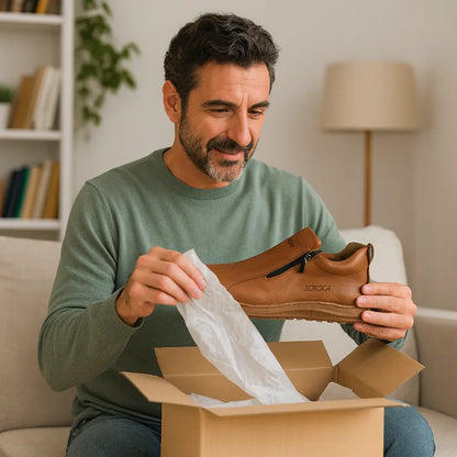 (🎉Ultimo giorno per approfittare dello sconto del 40%, non perdertelo!) 🐂Scarpe ortopediche da uomo, realizzate in pelle di vitello australiana👞 Pelle ✅Cucite a mano, supporto plantare: camminata comoda, allevia il dolore