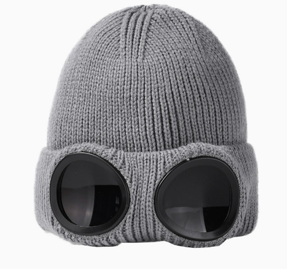 Czapka 2w1 z goglami vintage | RETROCAP