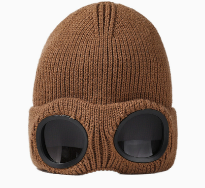 Czapka 2w1 z goglami vintage | RETROCAP