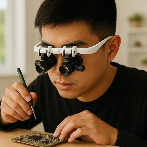 🔍 8x, 15x ali 23x povečava – hitro zamenjaj leče glede na svoje potrebe! Popolno orodje za vse podrobne naloge! 👓