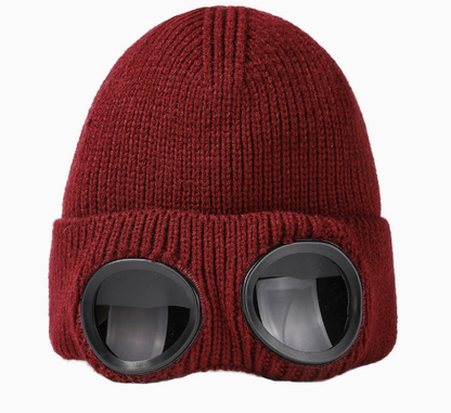 Czapka 2w1 z goglami vintage | RETROCAP