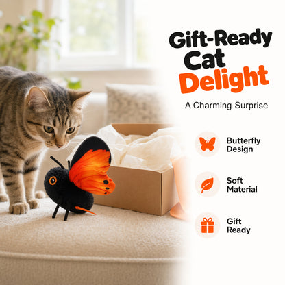 Fruwający motyl na instynkt kota | FlyHunt