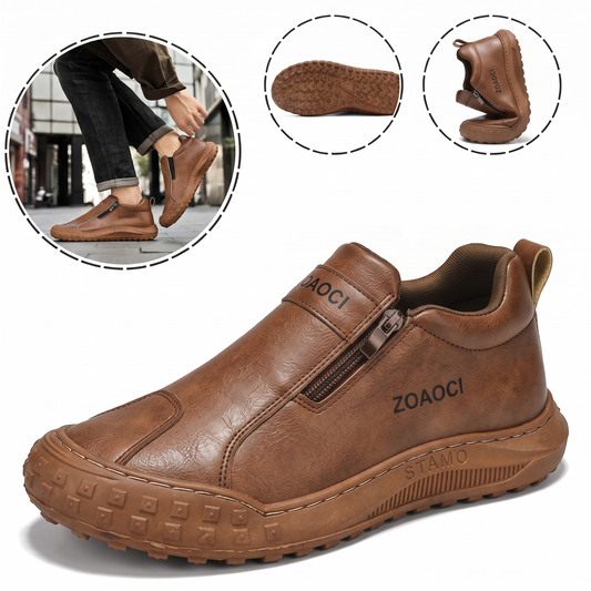 (🎉Ultimo giorno per approfittare dello sconto del 40%, non perdertelo!) 🐂Scarpe ortopediche da uomo, realizzate in pelle di vitello australiana👞 Pelle ✅Cucite a mano, supporto plantare: camminata comoda, allevia il dolore