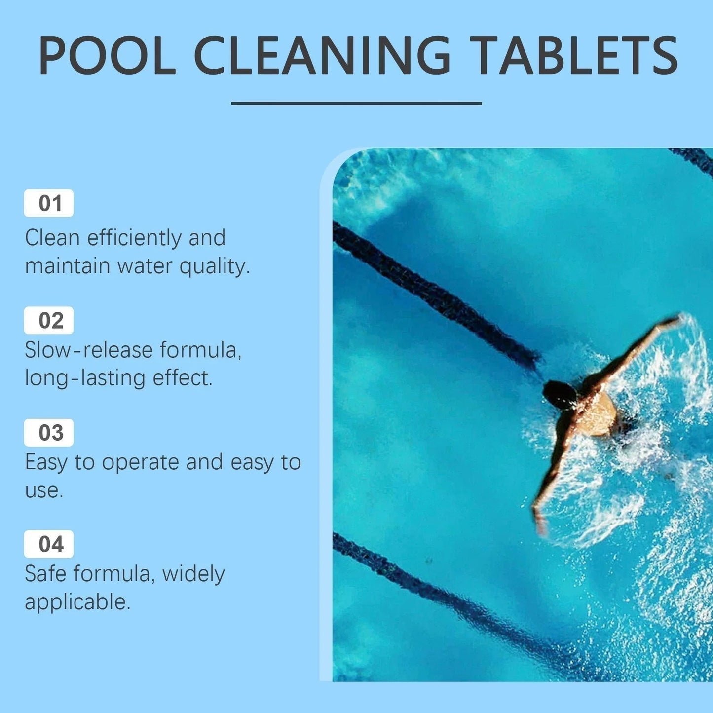 Tabletki do basenu czyszczące | AquaSpark